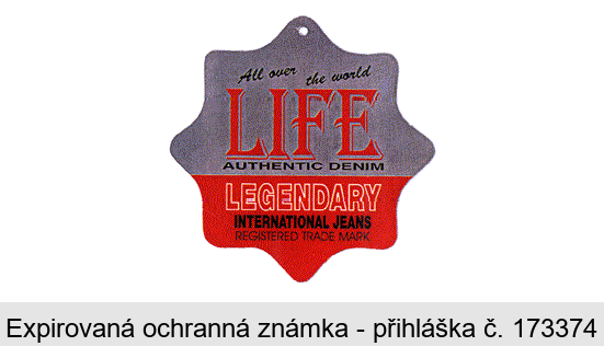 LIFE AUTHENTIC DENIM LEGENDARY INTERNATIONAL JEANS