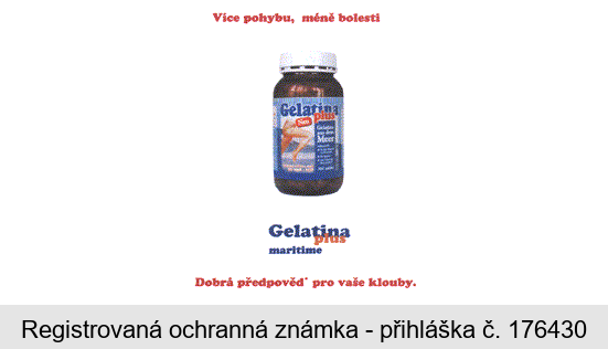 Gelatina plus martime Více pohybu, méně bolesti Dobrá předpověď pro vaše klouby