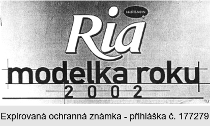 Ria Hartmann modelka roku 2002