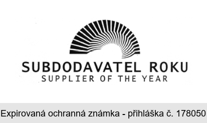 SUBDODAVATEL ROKU SUPPLIER OF THE YEAR