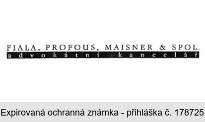 FIALA, PROFOUS, MAISNER & SPOL. advokátní kancelář