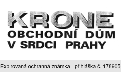 KRONE OBCHODNÍ DŮM V SRDCI PRAHY