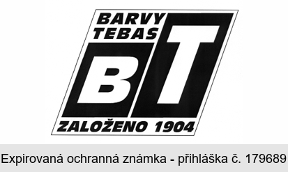 BARVY TEBAS BT ZALOŽENO 1904