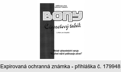 BONY  Cigaretový tabák