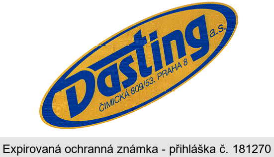 Dasting, a.s. ČIMICKÁ 809/53, PRAHA 8