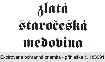 zlatá staročeská medovina