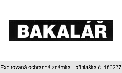 BAKALÁŘ