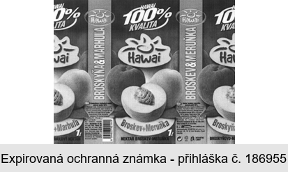 HAWAI 100% KVALITA Hawai broskev + meruňka NEKTAR BROSKEV-MERUŇKA