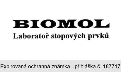 BIOMOL Laboratoř stopových prvků