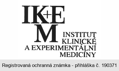 IK+E M INSTITUT KLINICKÉ A EXPERIMENTÁLNÍ MEDICÍNY