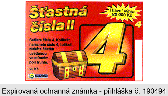 4 Šťastná čísla II, SAZKA