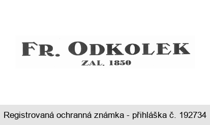 FR. ODKOLEK  ZAL. 1850