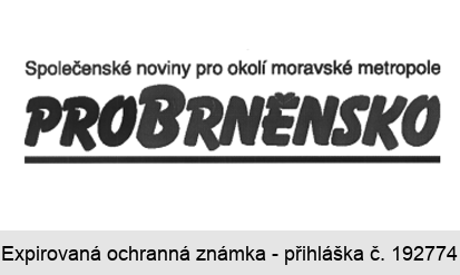 Společenské noviny pro okolí moravské metropole PROBRNĚNSKO