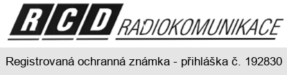 R C D RADIOKOMUNIKACE