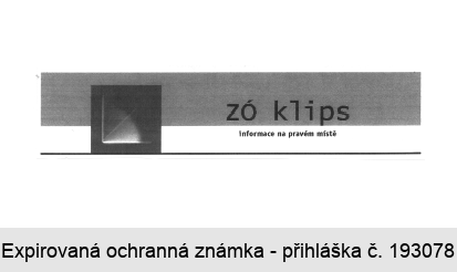 ZÓ klips informace na pravém místě