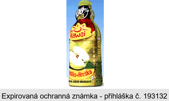 100% KVALITA, Hawai, Jablko + Hruška, NEKTAR JABLKO-HRUŠKOVÝ