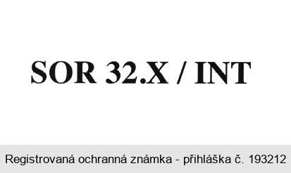 SOR 32. X / INT