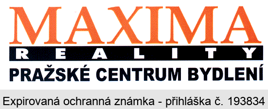 MAXIMA REALITY PRAŽSKÉ CENTRUM BYDLENÍ