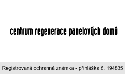 centrum regenerace panelových domů