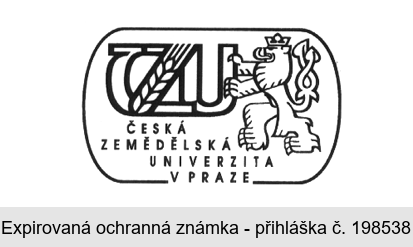 ČZU ČESKÁ ZEMĚDĚLSKÁ UNIVERZITA V PRAZE