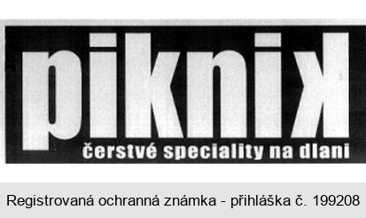 piknik čerstvé speciality na dlani