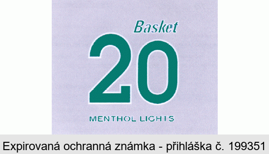 Basket 20 MENTHOL LIGHTS