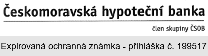 Českomoravská hypoteční banka člen skupiny ČSOB