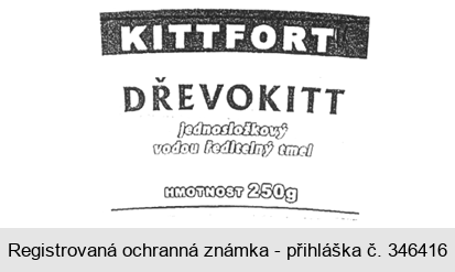 KITTFORT DŘEVOKITT jednosložkový vodou ředitelný tmel