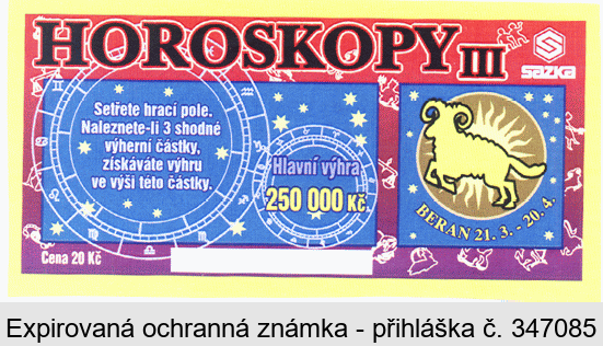 HOROSKOPY III S sazka BERAN