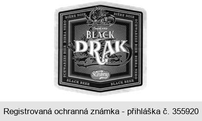 Starobrno BLACK DRAK ČERNÉ PIVO