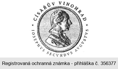 Císařův vinohrad JOSEPHVS SECVNDVS AVGVSTVS