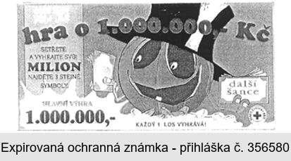 hra o 1.000.000,- Kč další šance