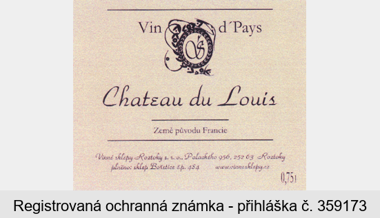 Vin d' Pays Chateau du Louis Země původu Francie