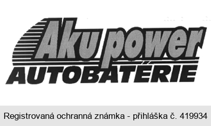 Aku power AUTOBATÉRIE