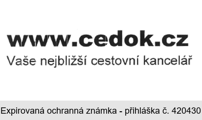 www.cedok.cz Vaše nejbližší cestovní kancelář