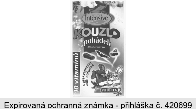 Intensive KOUZLO pohádek dětský ovocný čaj s překvapením with surprise VITTO TEA 10 vitamínů