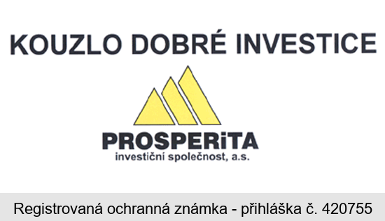 KOUZLO DOBRÉ INVESTICE PROSPERITA investiční společnost, a.s.