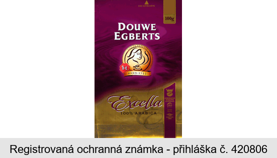 DOUWE EGBERTS D.E ANNO 1753 Excella 100% ARABICA