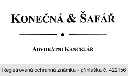 KONEČNÁ & ŠAFÁŘ  ADVOKÁTNÍ KANCELÁŘ