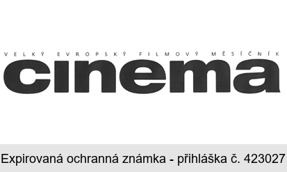 VELKÝ EVROPSKÝ FILMOVÝ MĚSÍČNÍK cinema