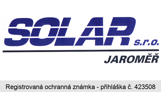 SOLAR s.r.o. JAROMĚŘ