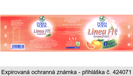 DOBRÁ VODA Linea Fit Grapefruit