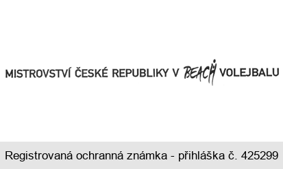 MISTROVSTVÍ ČESKÉ REPUBLIKY V BEACH VOLEJBALU