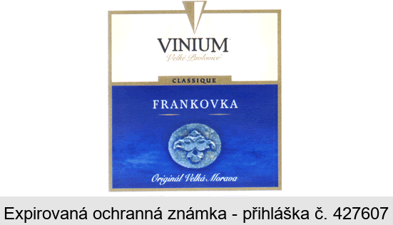 VINIUM  Velké Pavlovice CLASSIQUE FRANKOVKA Originál Velká Morava