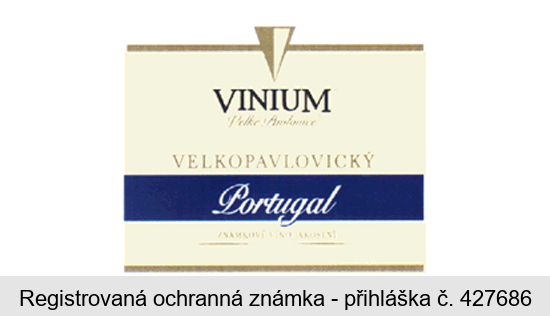 VINIUM Velké Pavlovice VELKOPAVLOVICKÝ Portugal ZNÁMKOVÉ VÍNO JAKOSTNÍ