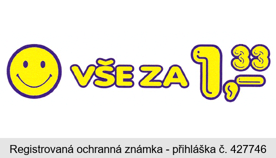 VŠE ZA 1,33