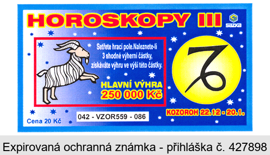 HOROSKOPY III KOZOROH 22.12.-20.1.