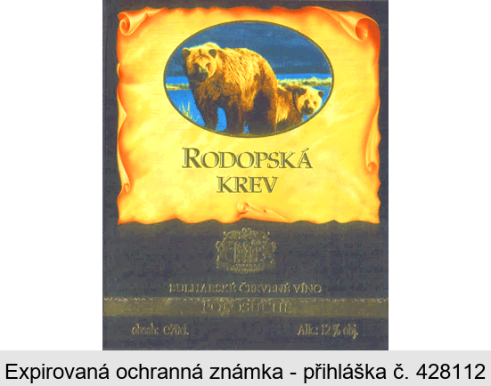 RODOPSKÁ KREV VINZAVOD ASSENOVGRAD BULHARSKÉ ČERVENÉ VÍNO POLOSUCHÉ
