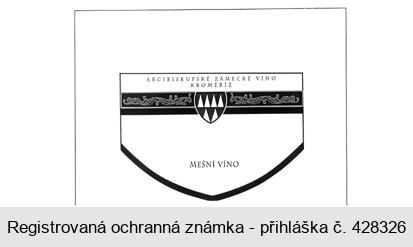 ARCIBISKUPSKÉ ZÁMECKÉ VÍNO KROMĚŘÍŽ MEŠNÍ VÍNO