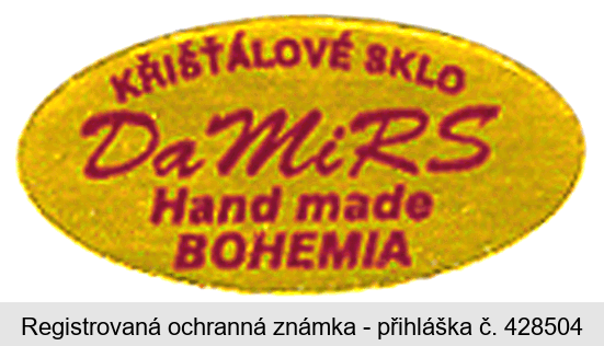 KŘIŠŤÁLOVÉ SKLO DaMiRS Hand made BOHEMIA